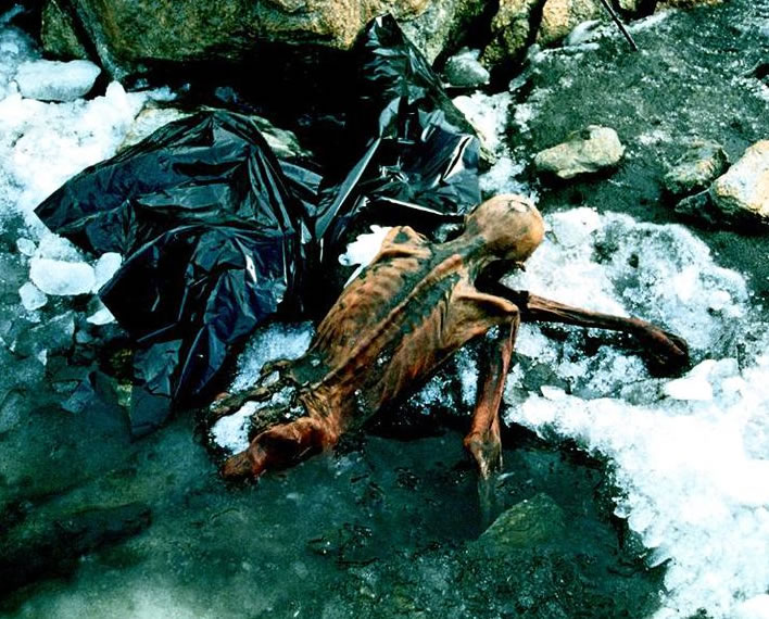 Ötzi, found after 5,000 years.
