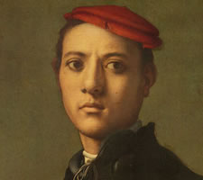 Jacopo Pontormo, A young man in black, c.1530