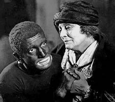Al Jolson (1886-1950) in the 'Jazz Singer' (1927). Of course you can get away with this stuff if you are a Lithuanian Jew.