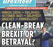 The Brexiteer, magazine of the UK Brexit Party.