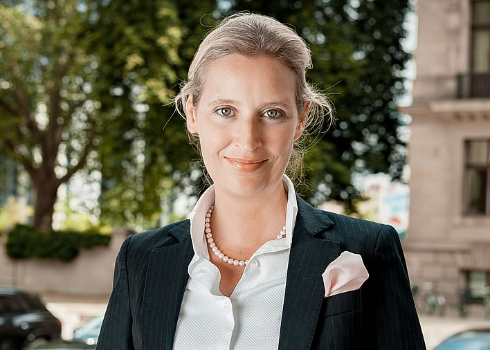 Alice Weidel, Co-Chairman of the AfD parliamentary party.